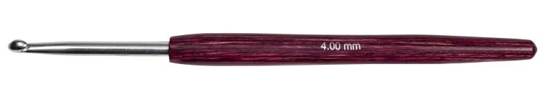 KnitPro Häkelnadel aus Stahl mit Holzgriff SIGNAL NS 4,0mm