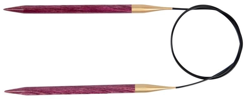 Lana Grossa Rundstricknadel aus Designholz SIGNAL 80cm Farbbeispiel: pink