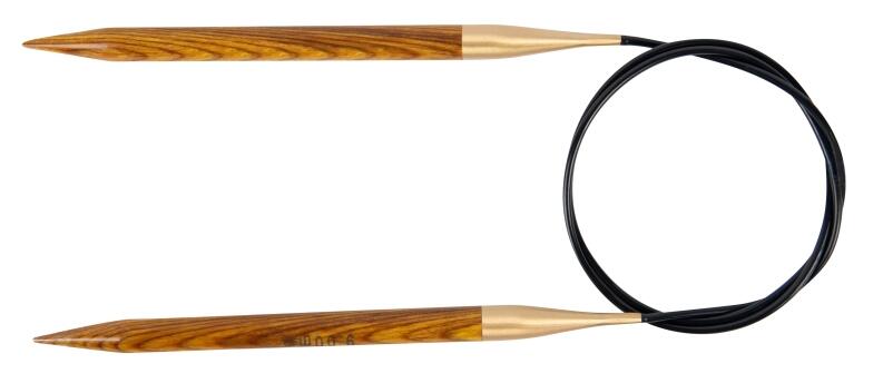 Lana Grossa Rundstricknadel aus Designholz SIGNAL 80cm Farbbeispiel: gelb