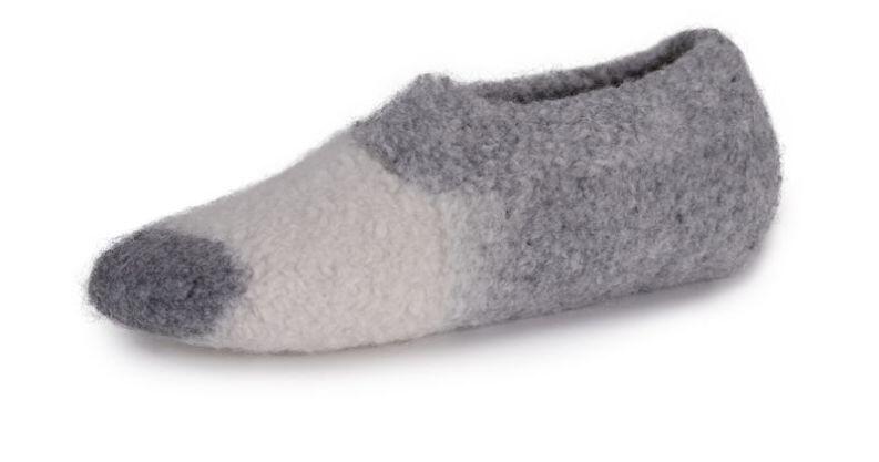 Laines du Nord Slippers Melange 200g Modellbeispiel Farbverlauf Farbe 100