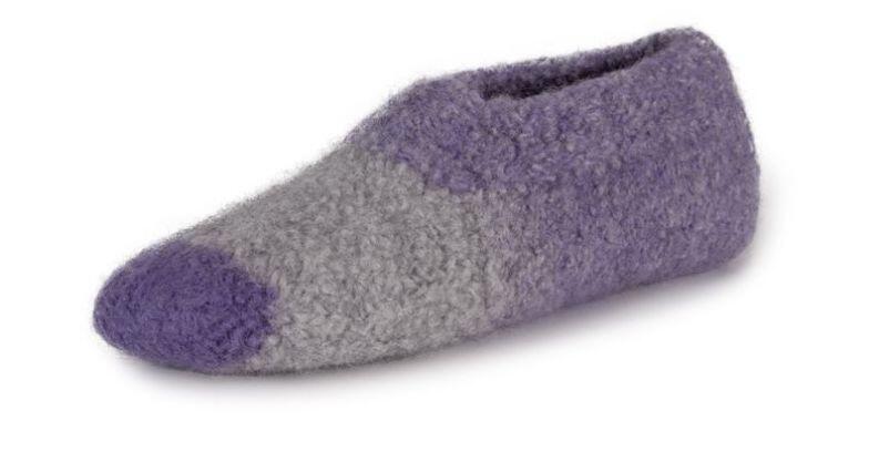 Laines du Nord Slippers Melange 200g Modellbeispiel Farbverlauf Farbe 105