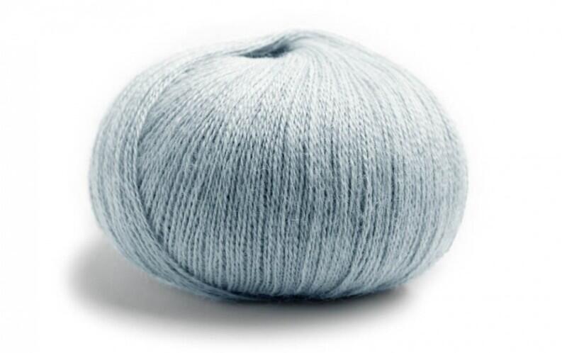 Lamana Piura - Lacegarn aus Baby-Alpaca Farbe: 36 taubenblau