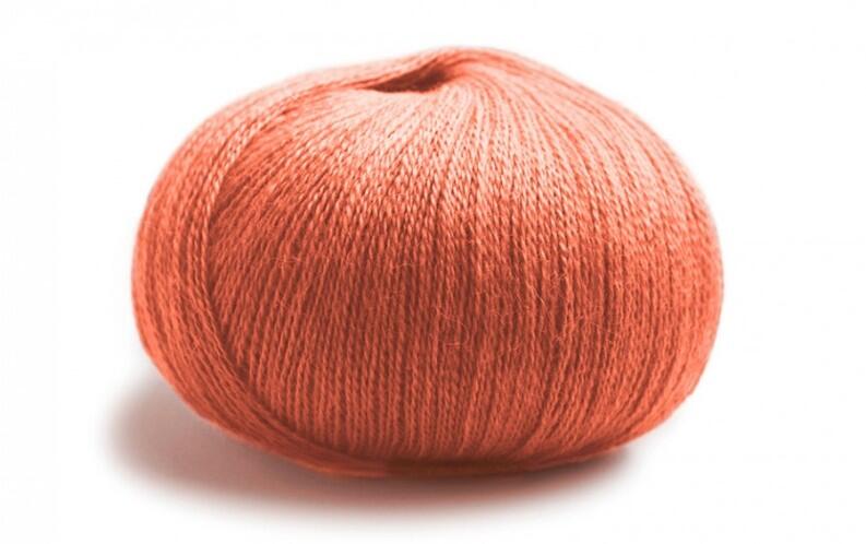 Lamana Piura - Lacegarn aus Baby-Alpaca Farbe: 39 koralle