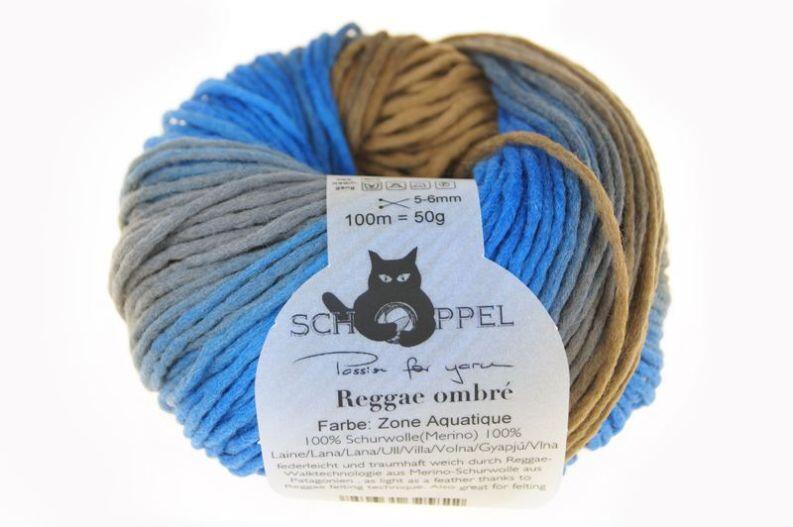 Schoppel Reggae ombré kuscheliges Merinogarn in Reggae-Walktechnologie farbe: Zone Aquatique