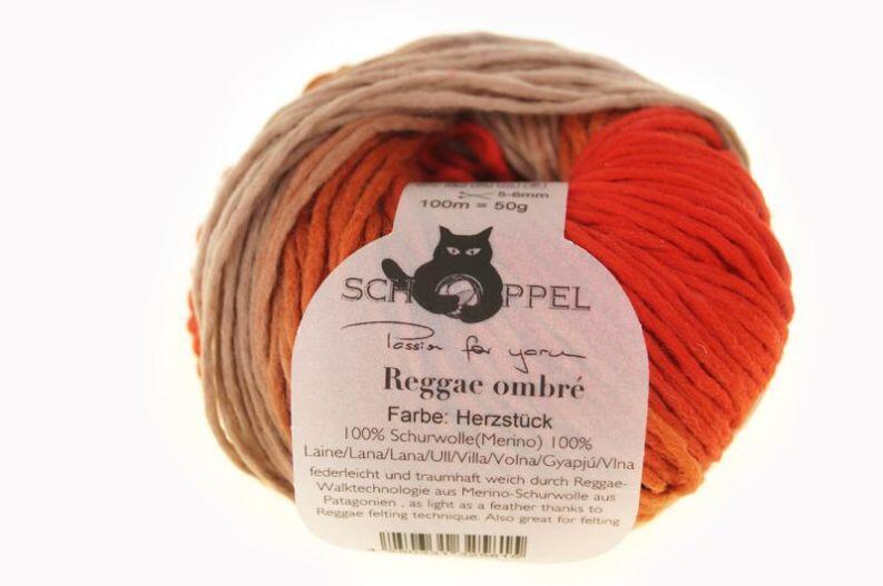 Schoppel Reggae ombré kuscheliges Merinogarn in Reggae-Walktechnologie Farbe: Herzstück