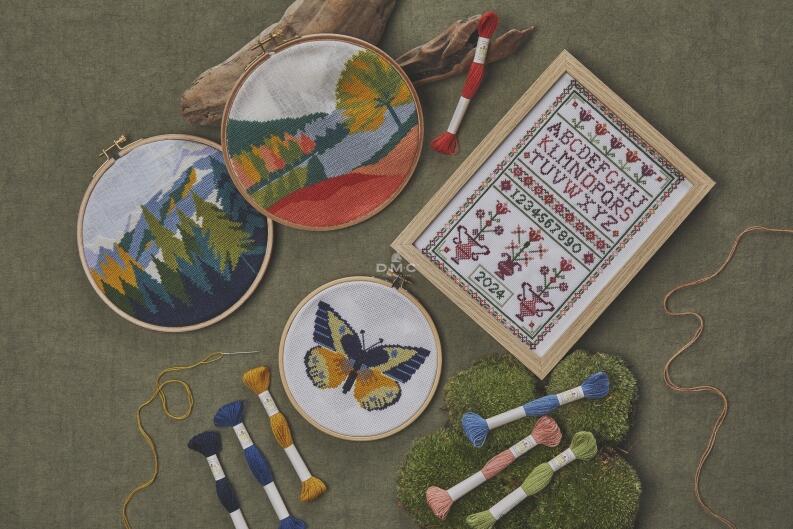 DMC Stickbuch - Botanische Schatztruhe Modellbeispiel