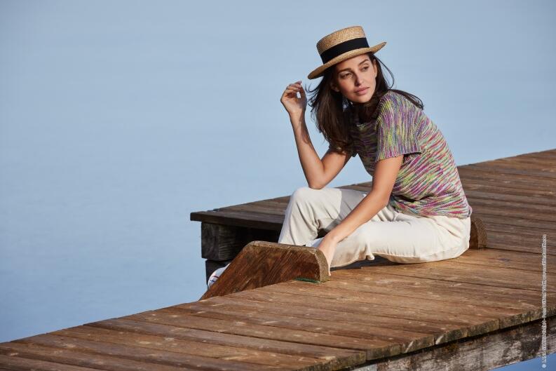 Lana Grossa Pima Fine hand-dyed Musterbeispiel aus dem Heft Lana Grossa Hand-dyed 02