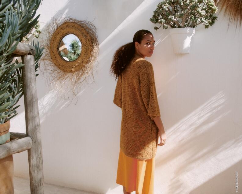 Lana Grossa Linea Pura Nr. 16 Modell 17 Häkeljacke