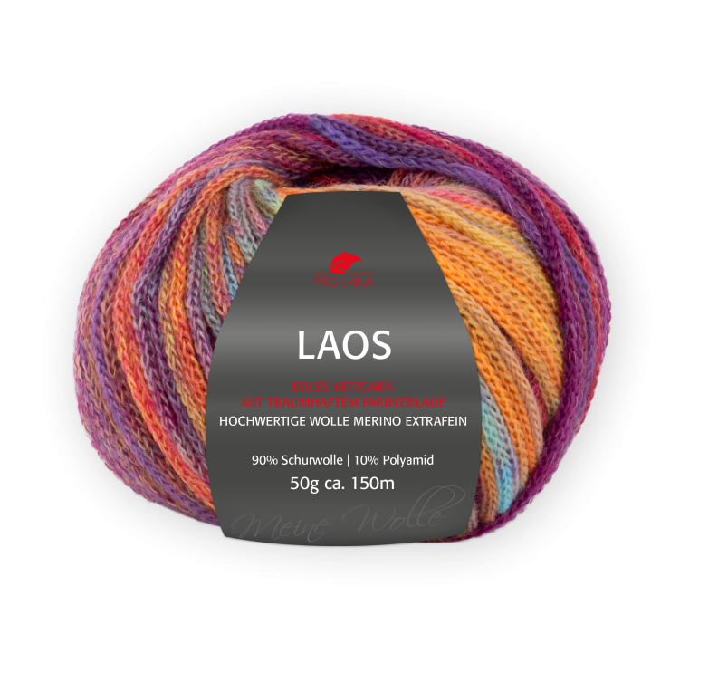Pro Lana Laos 50g Frabe: 091 Rainbow
