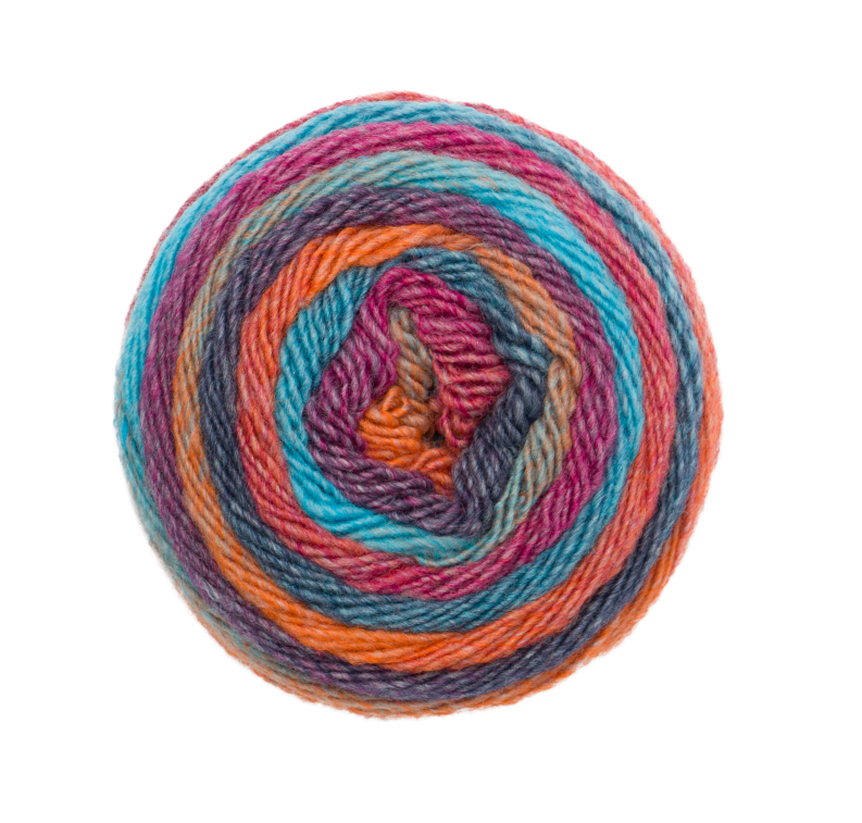 Pro Lana Diamant 150g Farbe: 098 Türkis/Blau/Orange