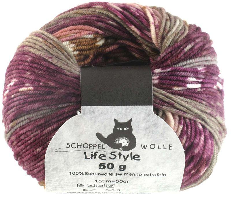Schoppel Wolle Life Style magic - Wolle extra fein vom Merinoschaf  Farbe: Heckenrosen