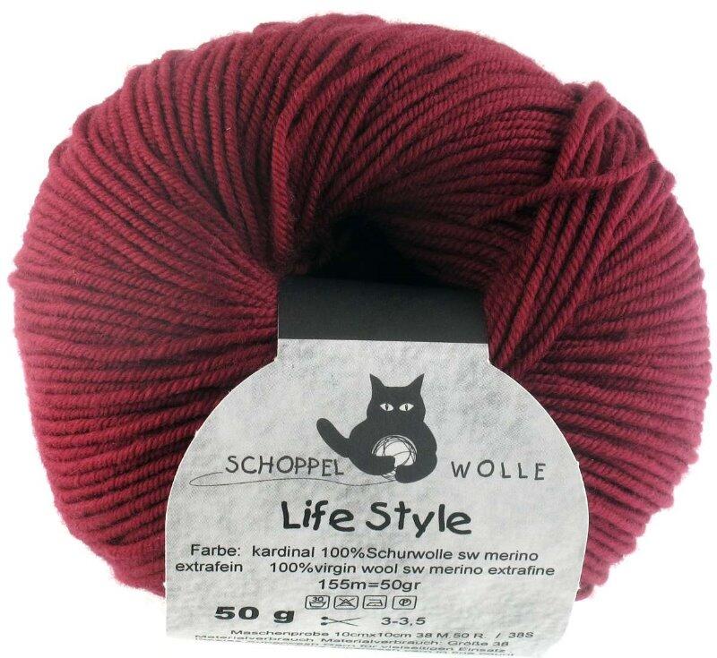 Schoppel Life Style uni - Wolle extra fein vom Merinoschaf in vielen schönen Farben kardinal
