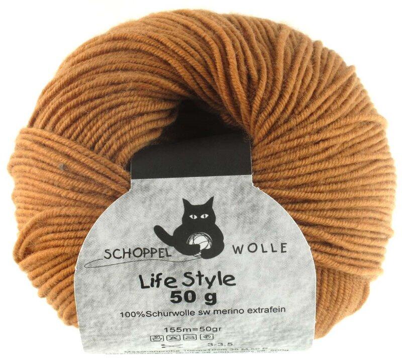 Schoppel Life Style uni - Wolle extra fein vom Merinoschaf in vielen schönen Farben nuss