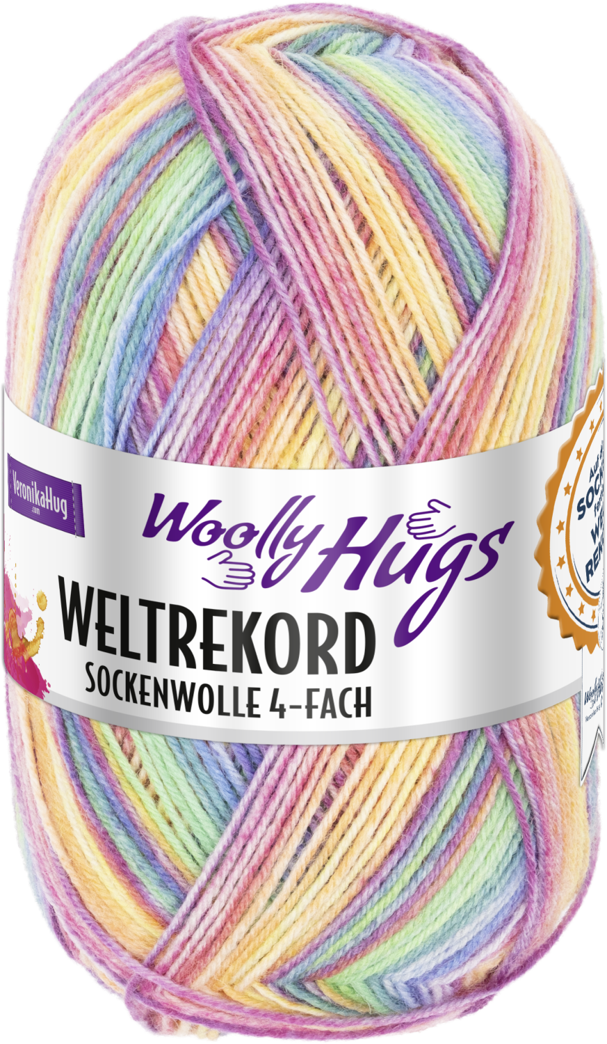 Woolly Hugs Weltrekord Sockenwolle 100g
