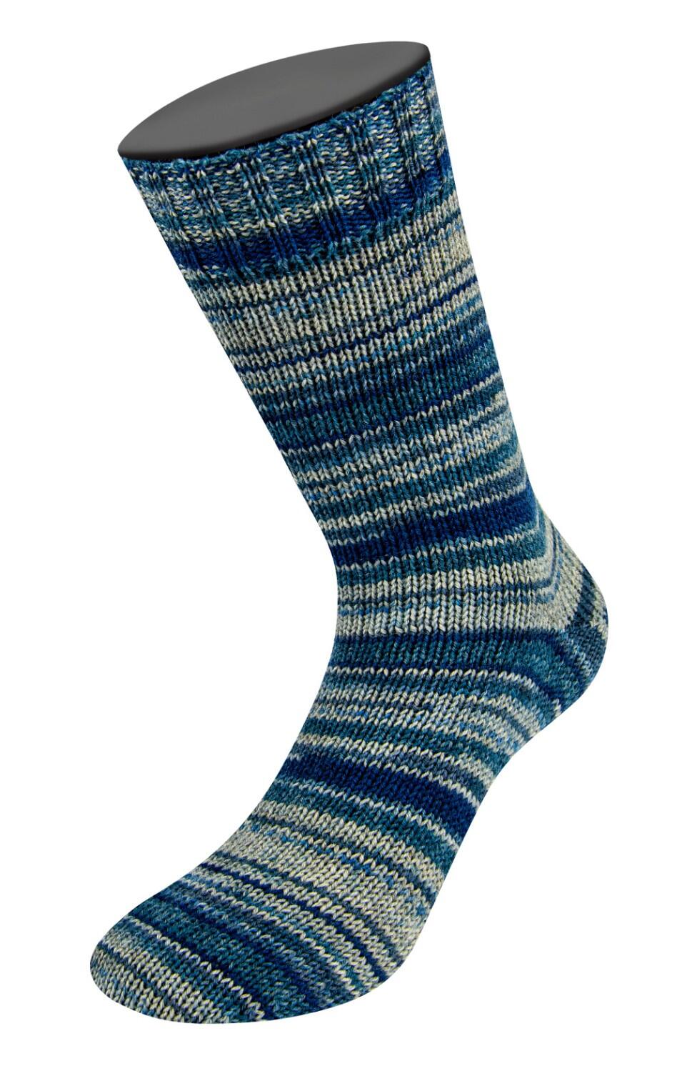 Lana Grossa Meilenweit 100 Denim MIX 100g Sockengarn