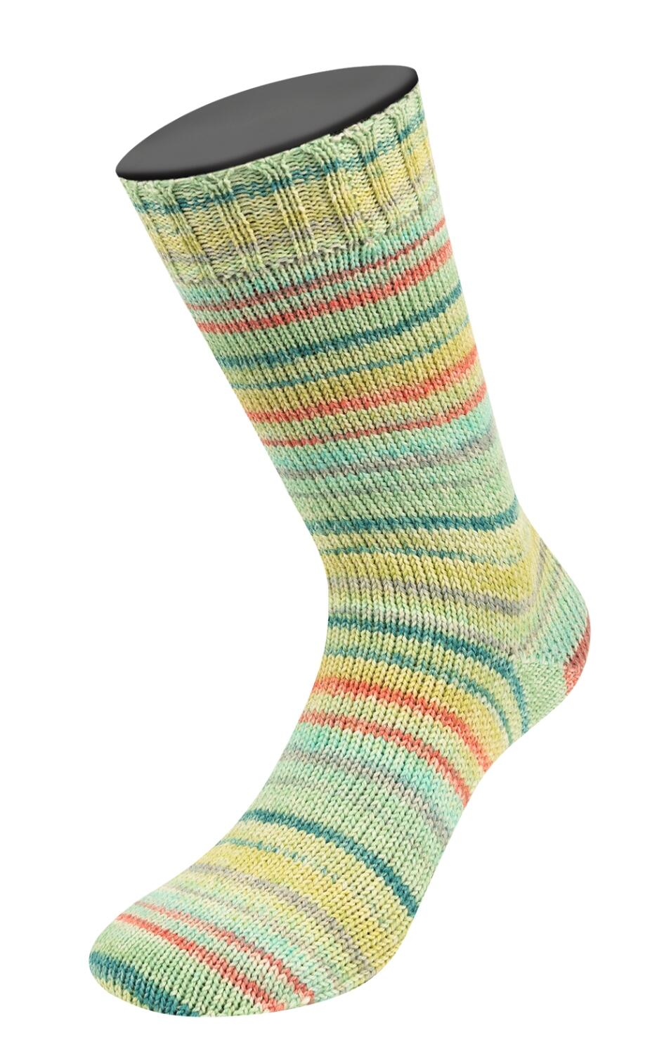 Lana Grossa Meilenweit 100 ZUCCHERO 100g Sockengarn Farbe: 6503