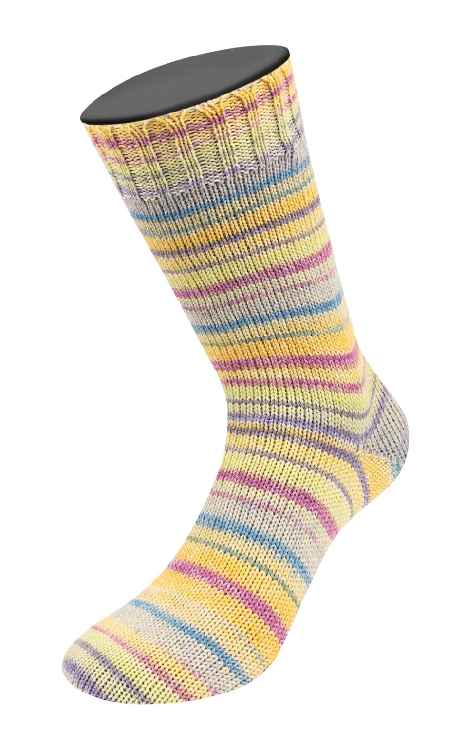 Lana Grossa Meilenweit 100 ZUCCHERO 100g Sockengarn Farbe: 6508