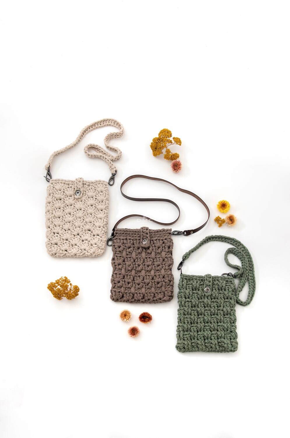 DMC Eco Vita Anleitungsheft Tape Yarn - Taschen häkeln Modellbeispiel