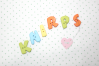 Buchstabenhits für Kids 18mm - 2-Loch Knopf "I " Beispielbild "Knirps "